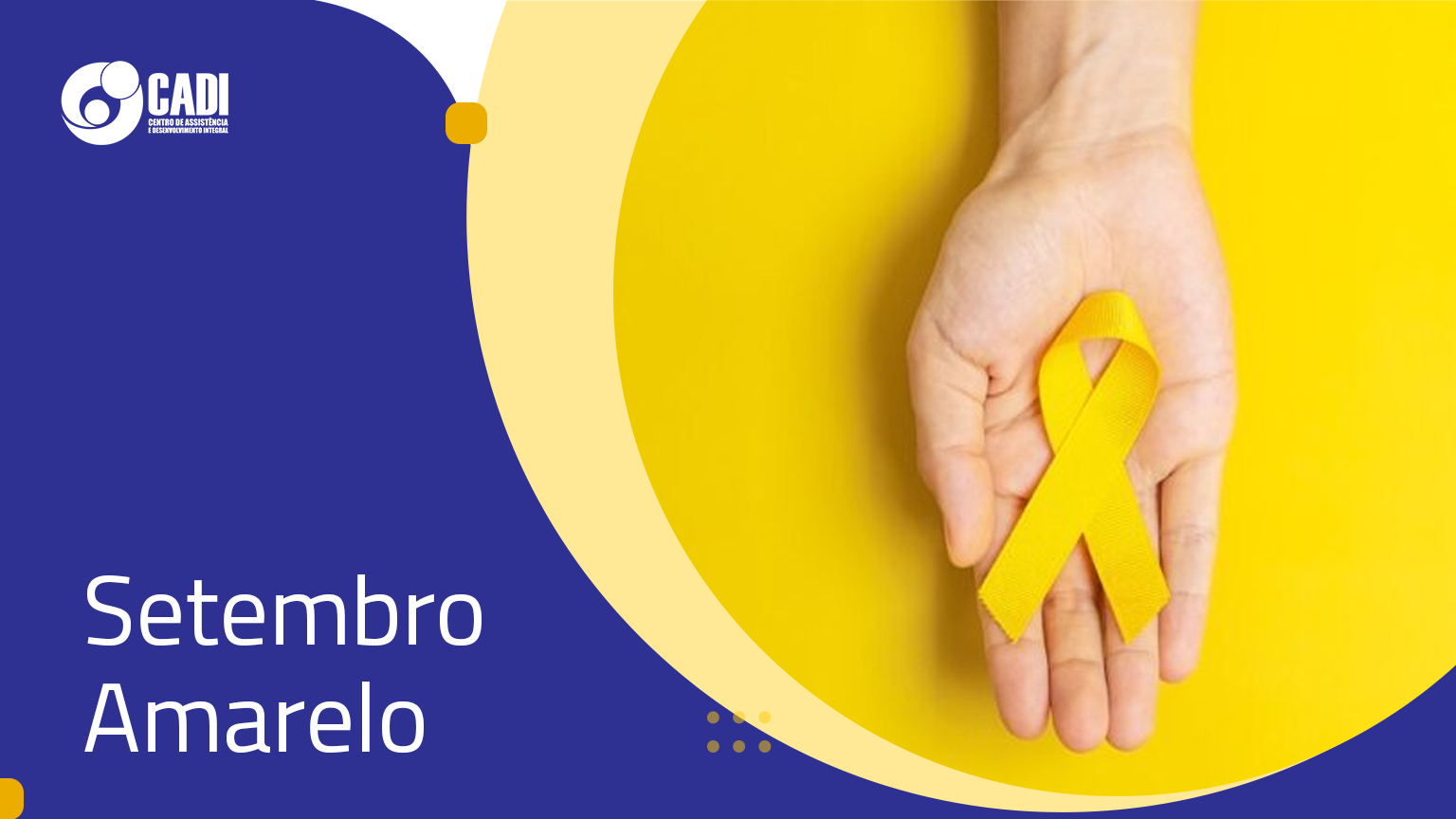 Setembro Amarelo: CADI Maré promove conscientização de crianças, adolescentes e familiares sobre saúde mental